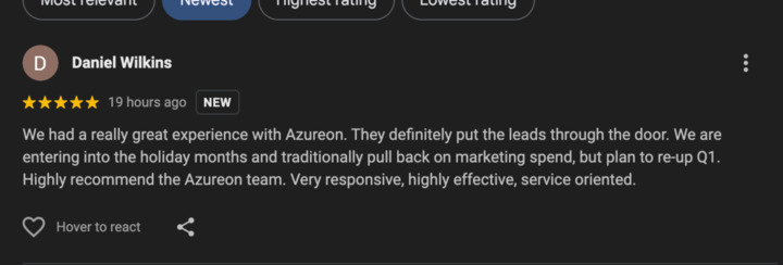 Client win