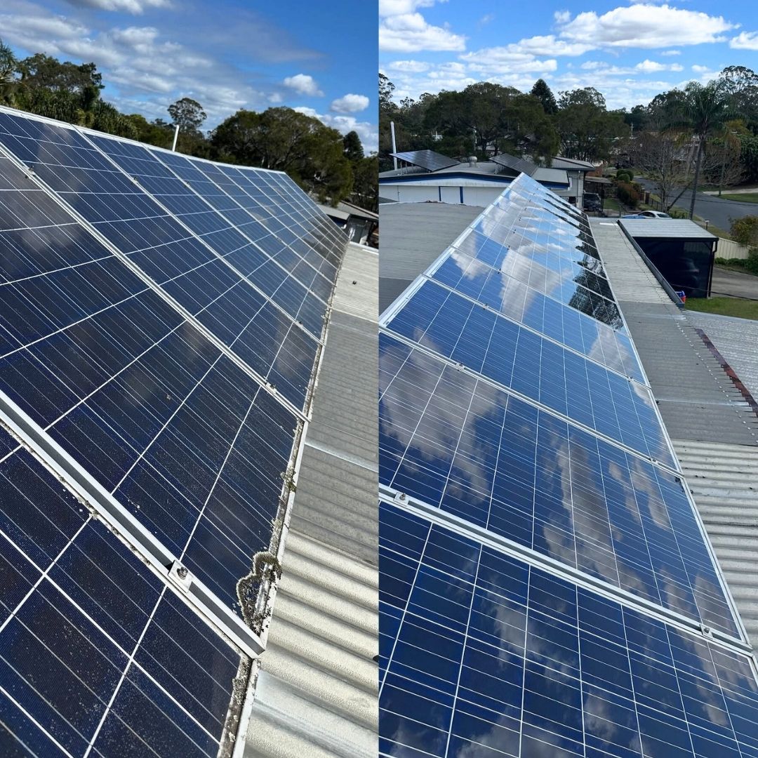 Solar panel cleaning