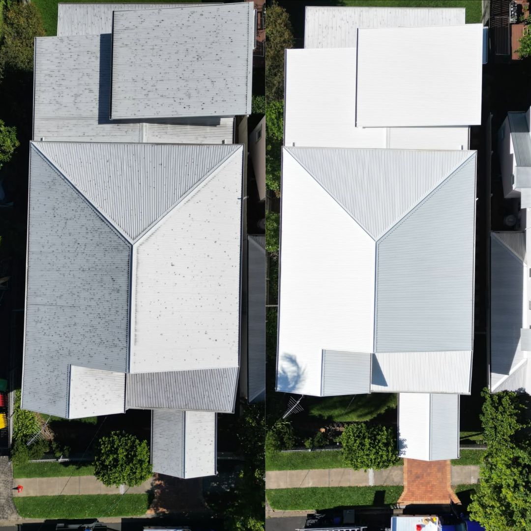Colorbond roof before and after, fourth example