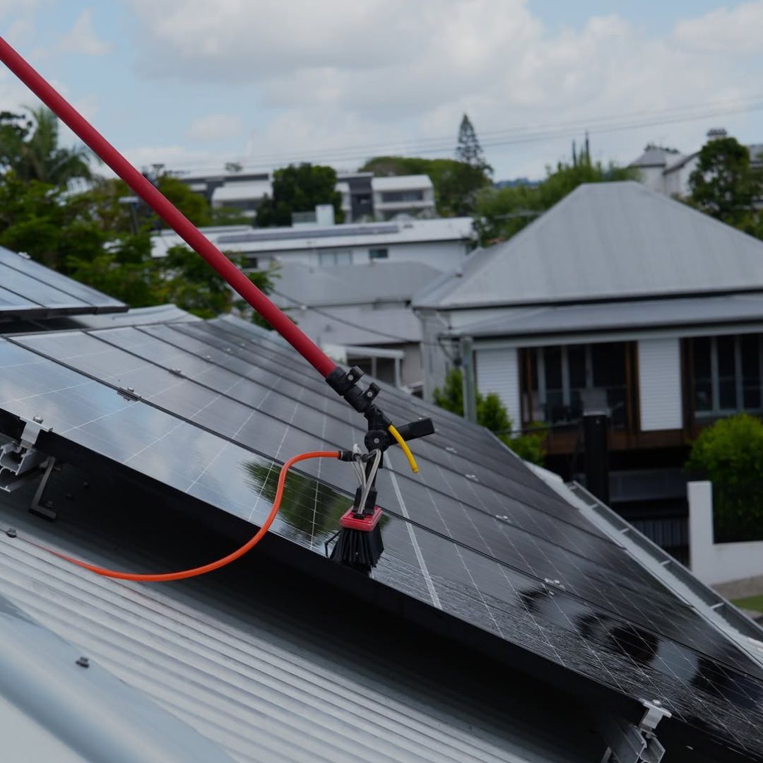 Solar panel cleaning