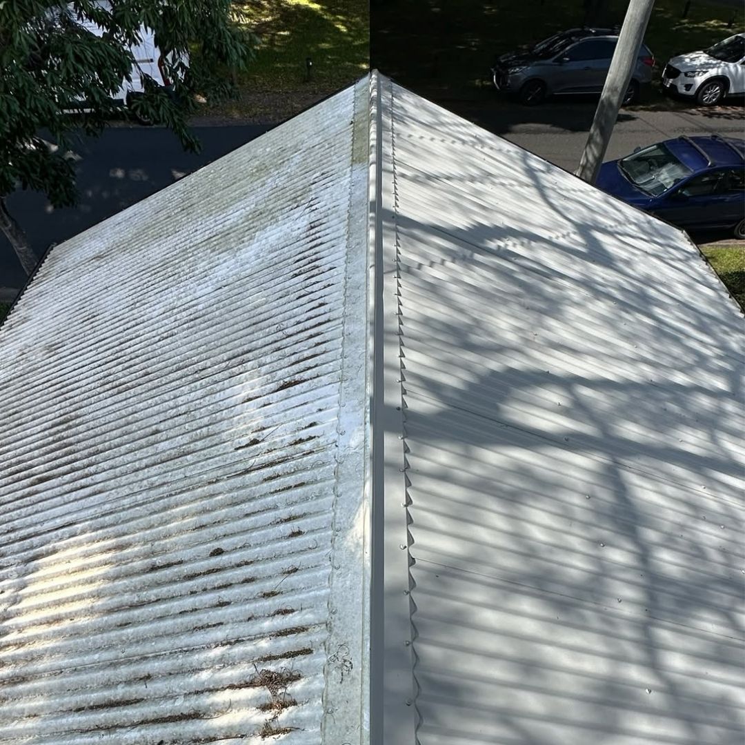 Colorbond roof before and after, third example