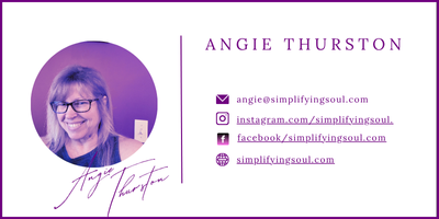 business card with links to instagram and facebook