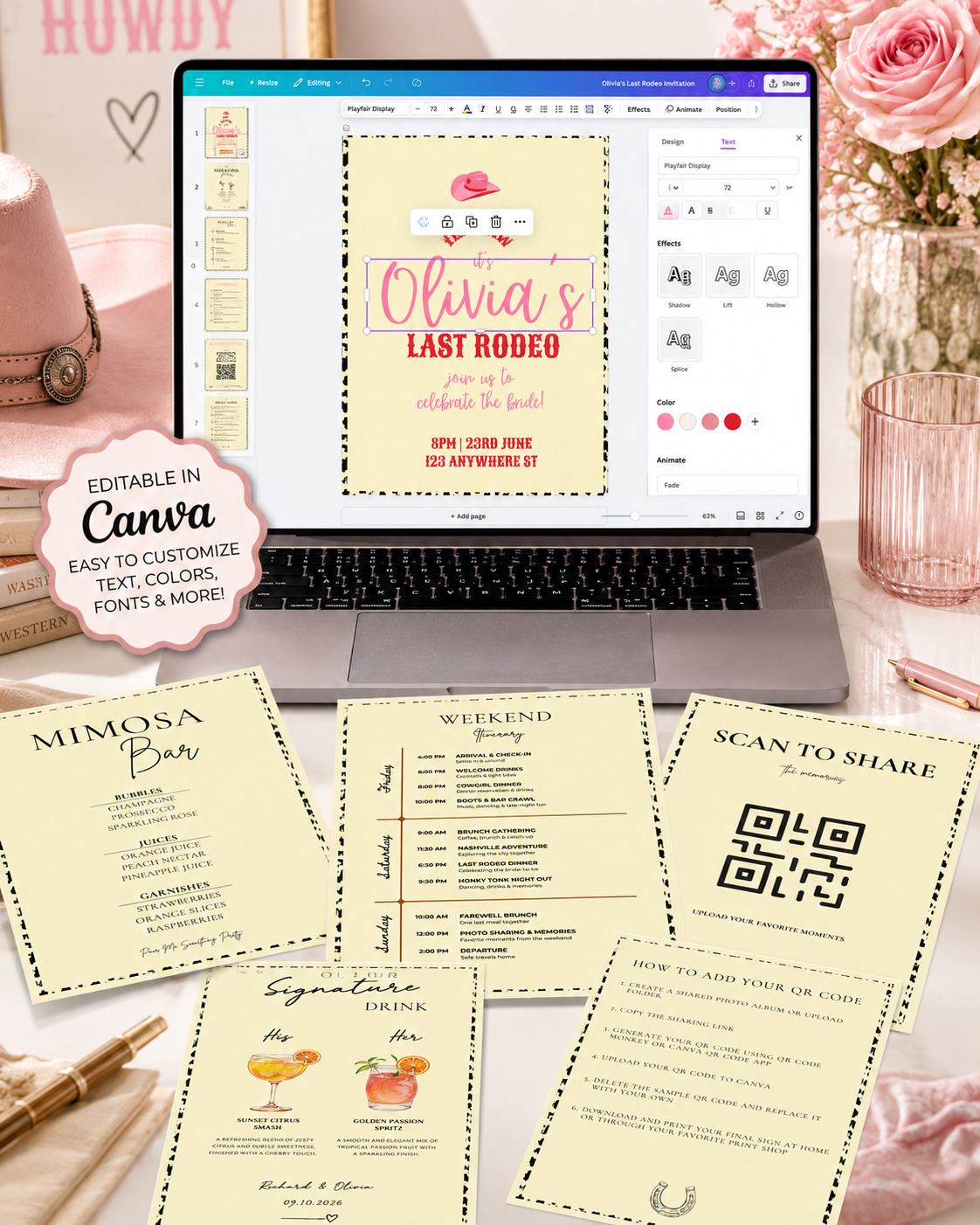 Editable Canva Template Mockup