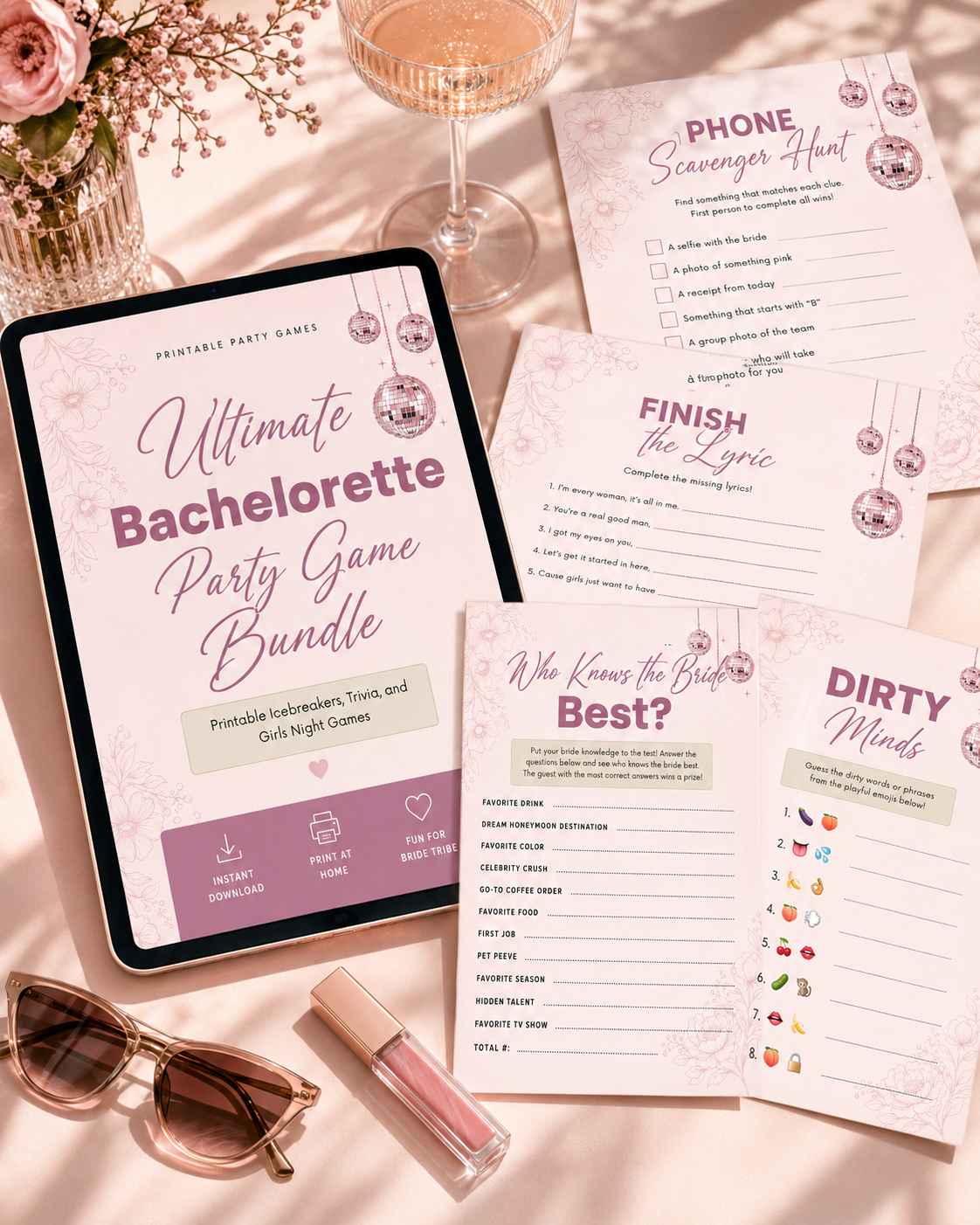 Printable Bachelorette Party Game Bundle