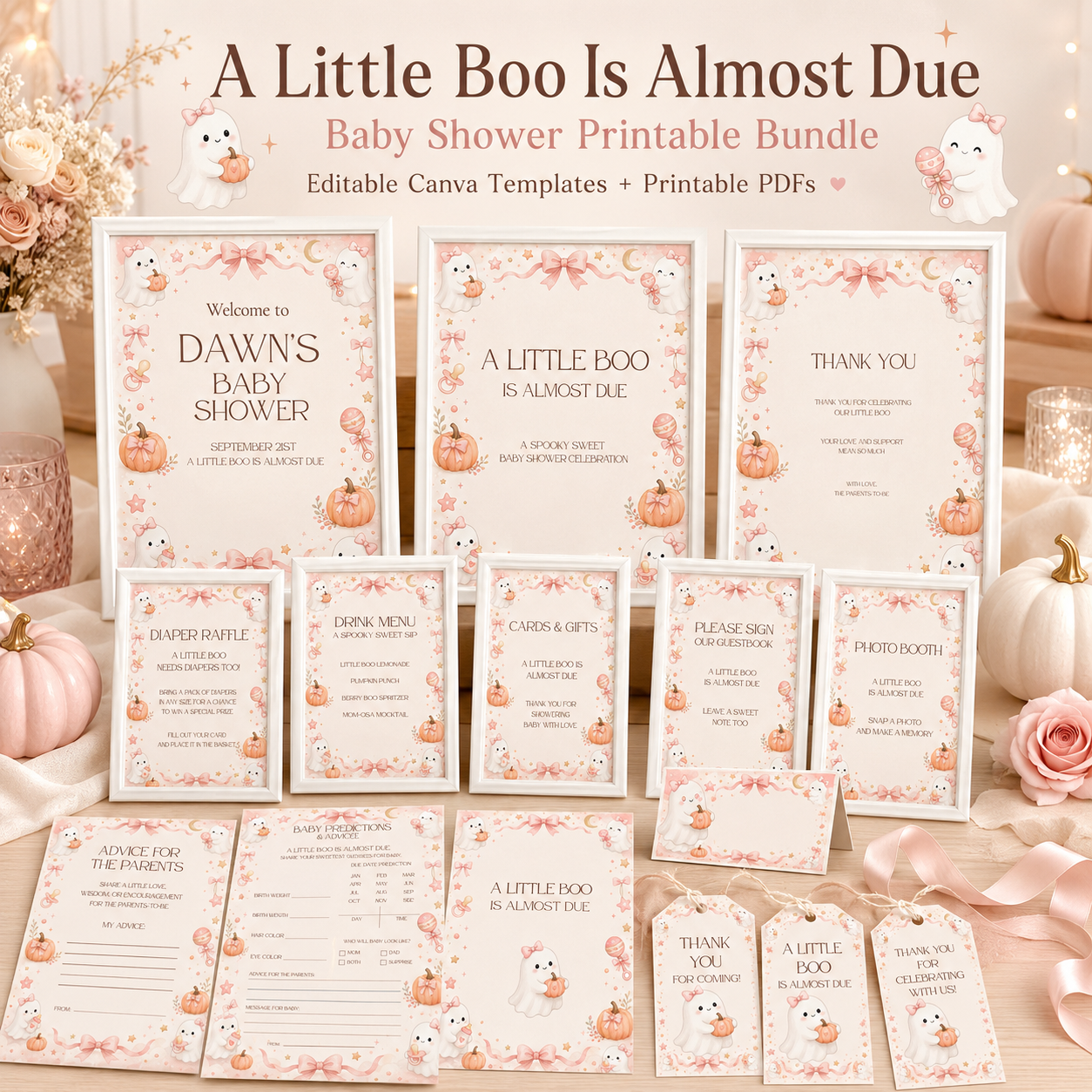 A Little Boo Baby Shower Printable Bundle