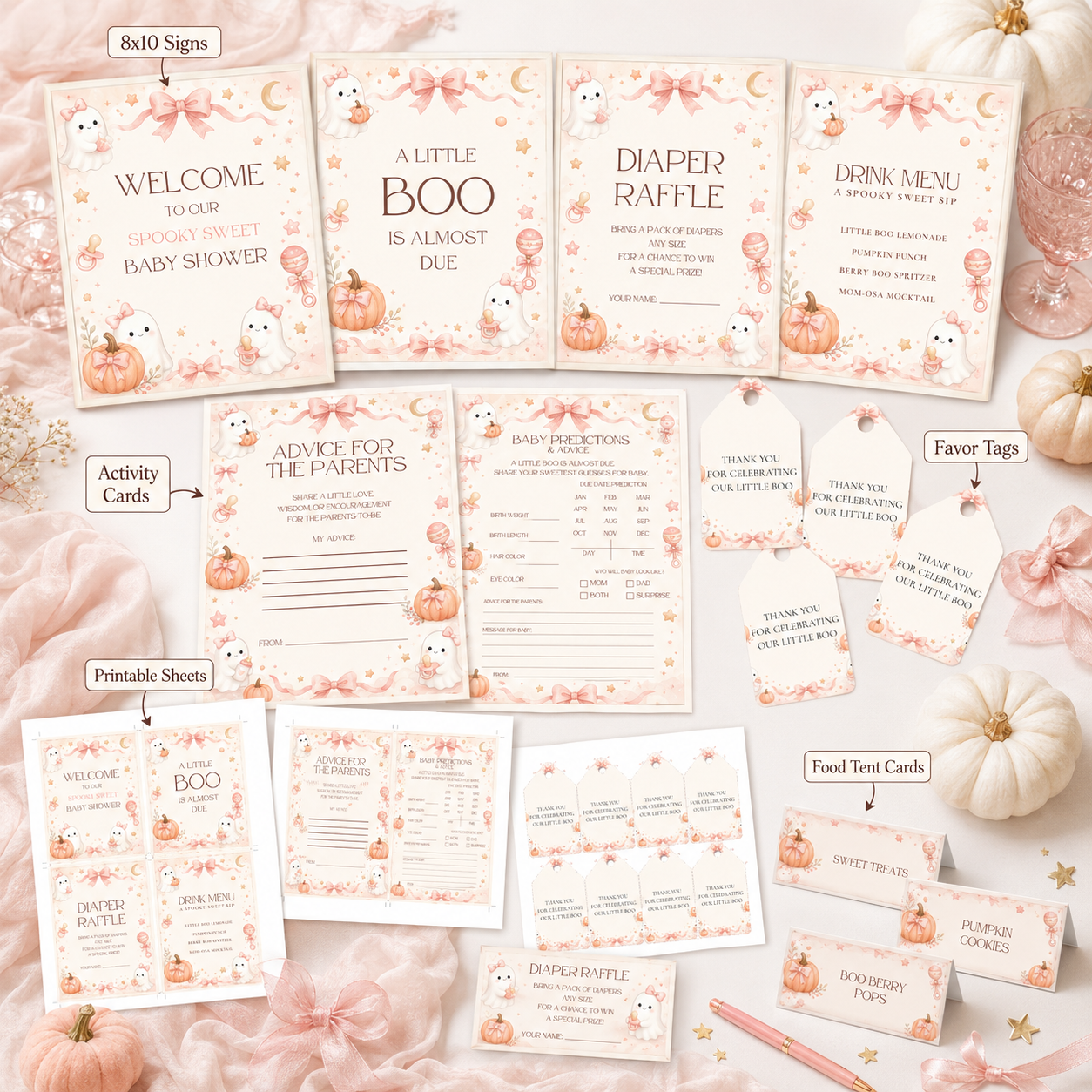 A Little Boo Baby Shower Printable Bundle