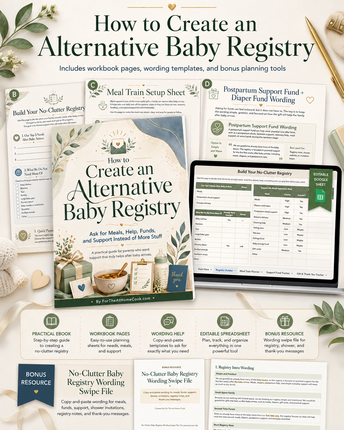 Alternative baby registry planner preview
