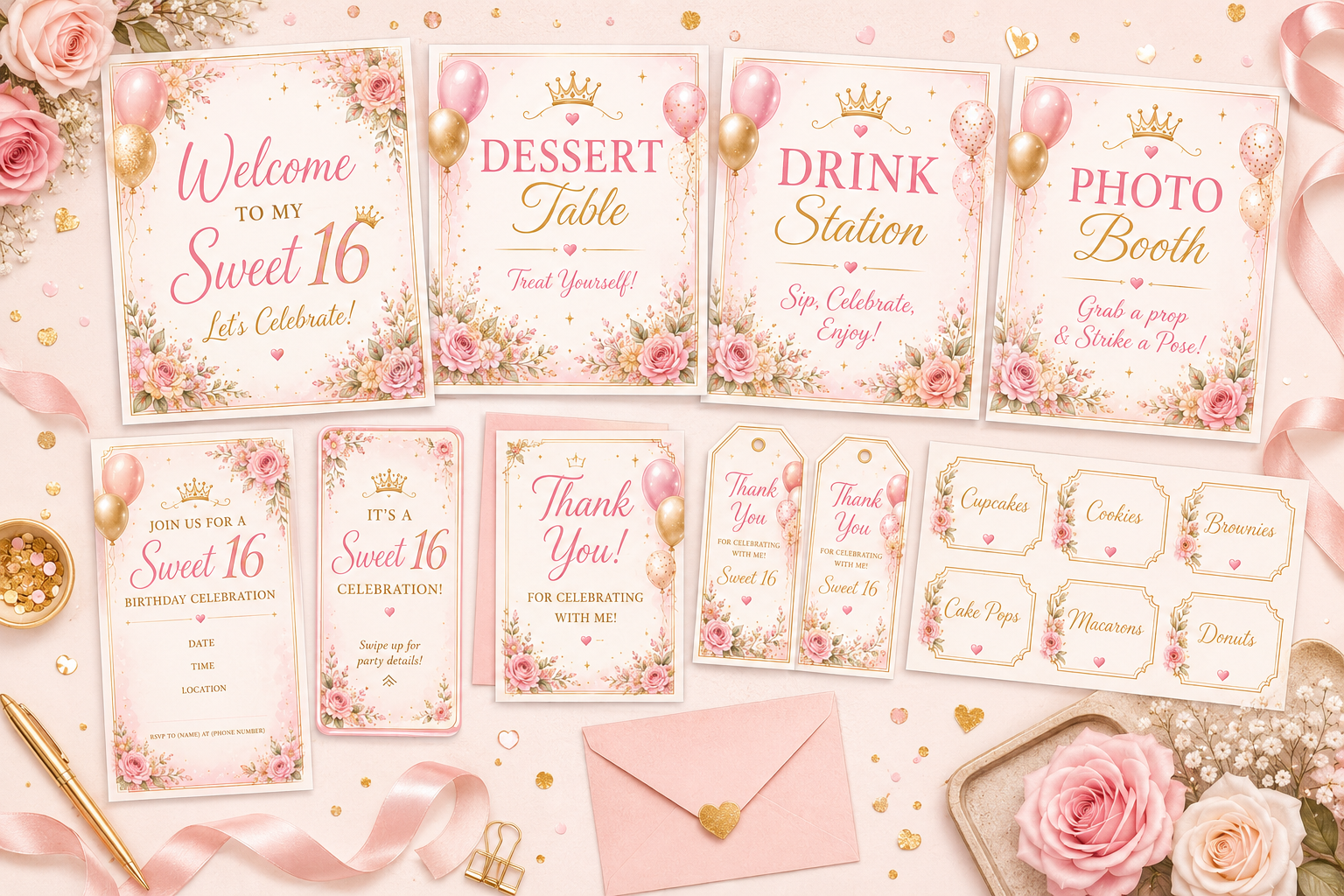 Sweet 16 Backyard Party Planner Bundle
