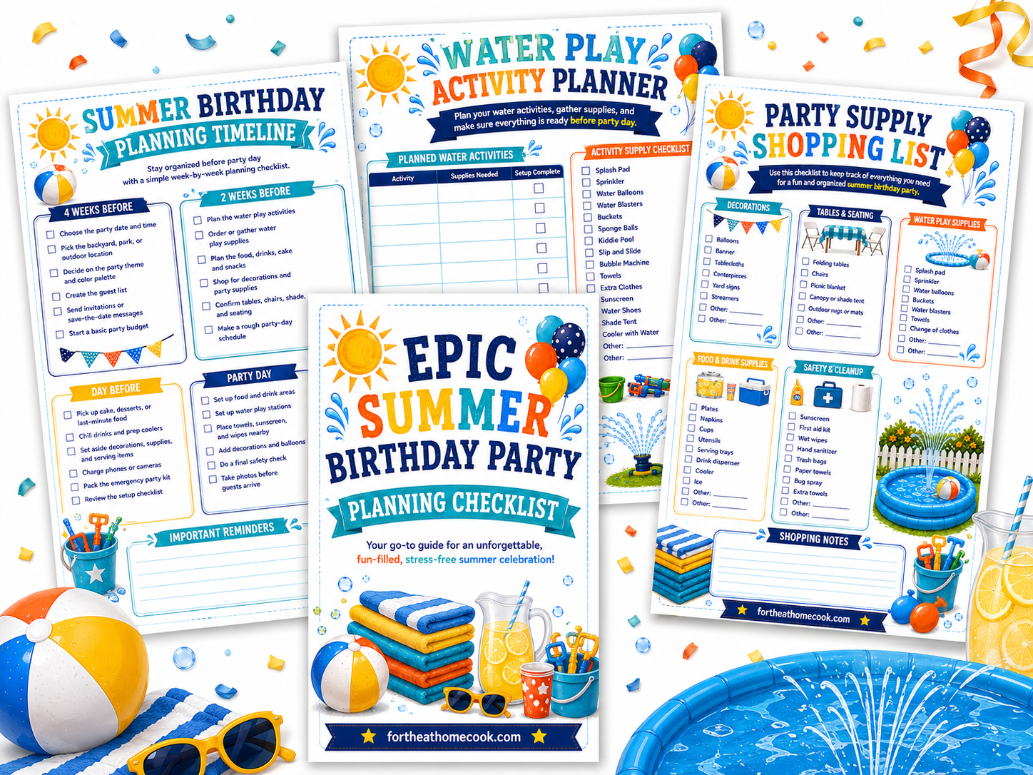 Free Epic Summer Birthday Party Planning Checklist preview