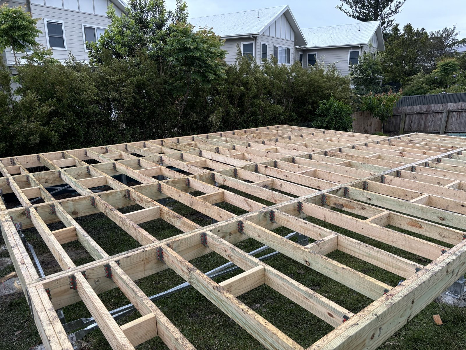 Timber deck framing