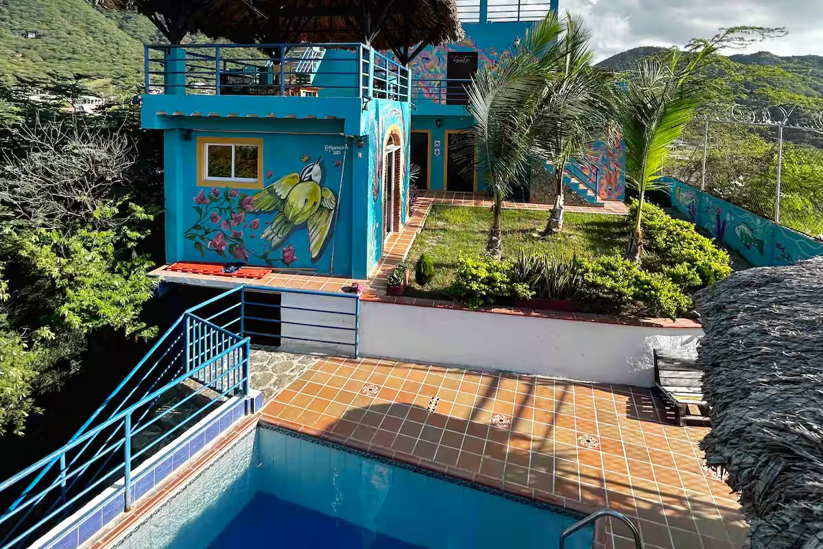 La struttura del ritiro · Santa Marta, Colombia