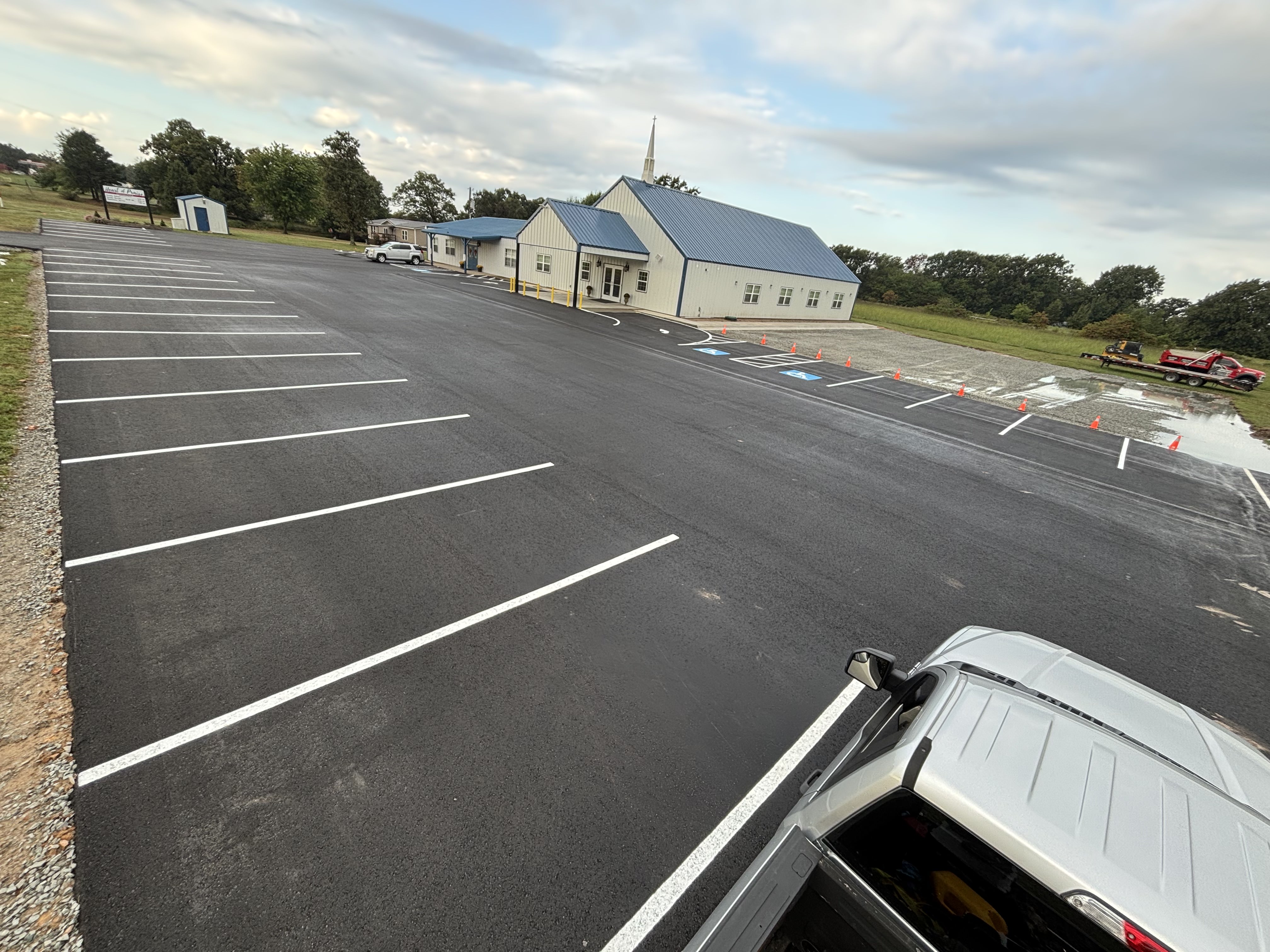 Commercial parking lot asphalt