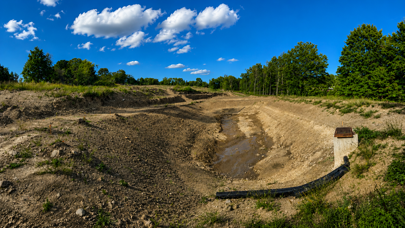 Retention Basin & Drainage in Sioux Falls