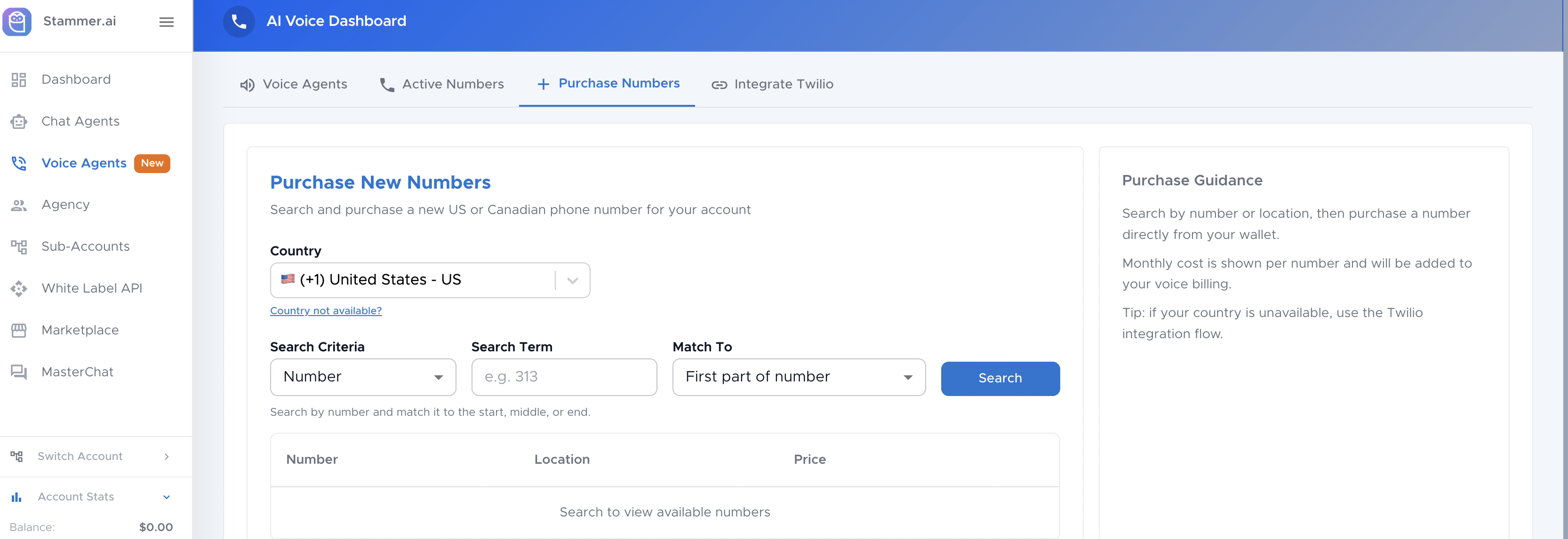 AI Voice Agents Dashboard AI Voice Agents Dashboard