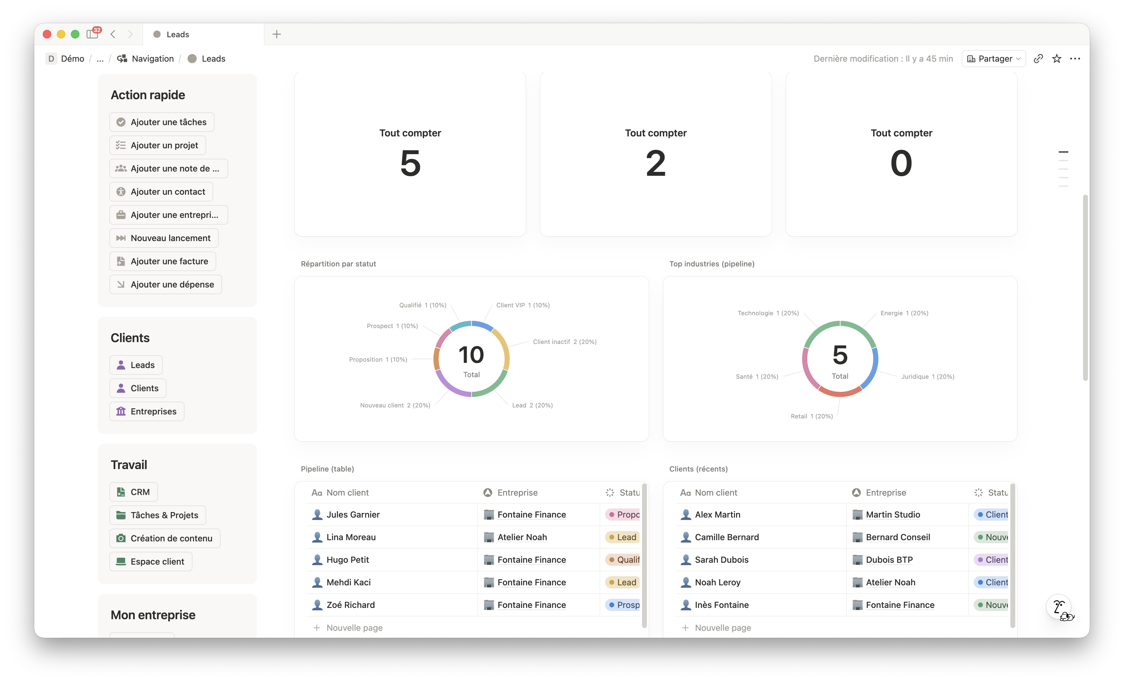 Espace Notion collaboratif