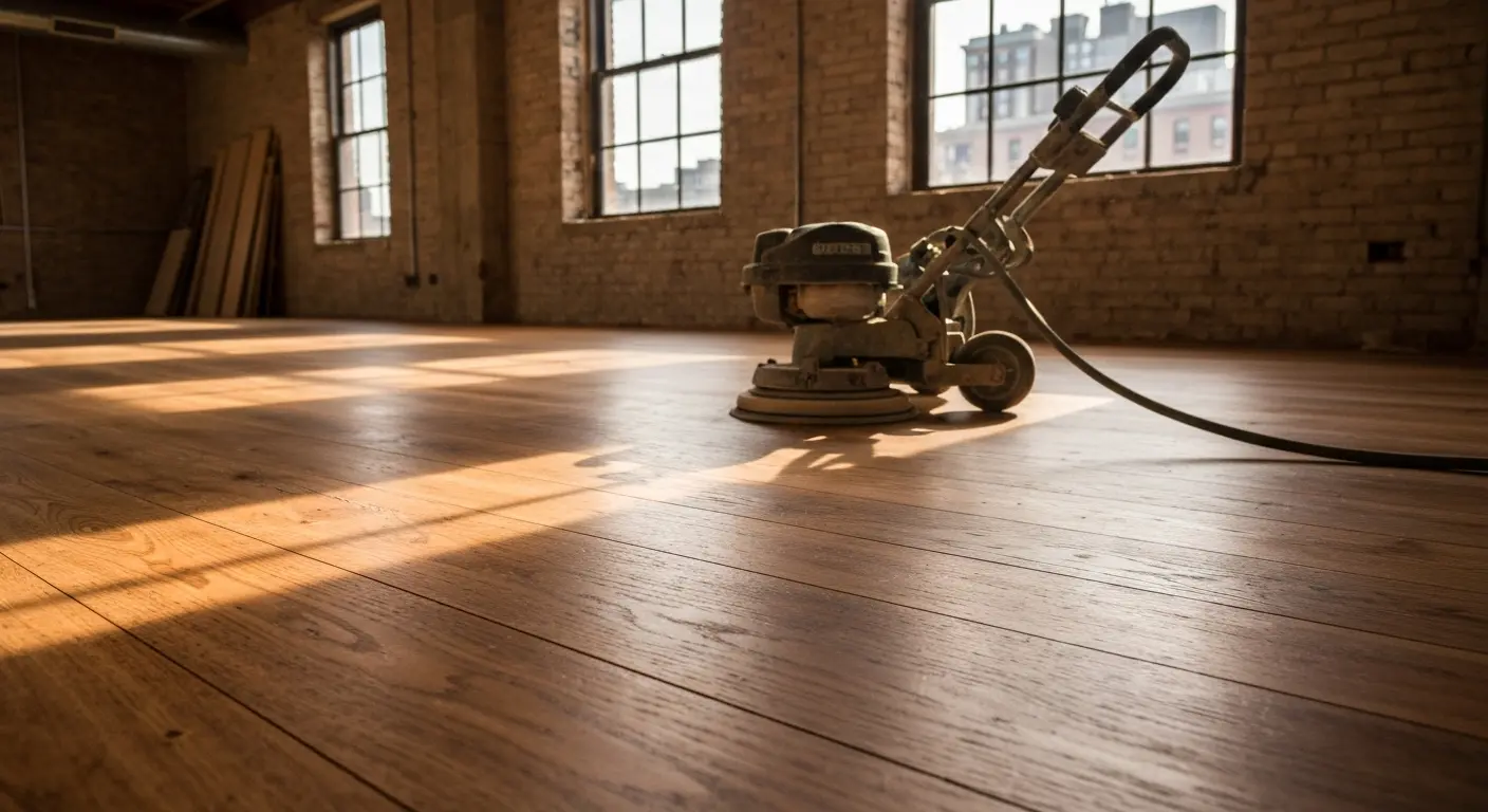 Hardwood refinishing
