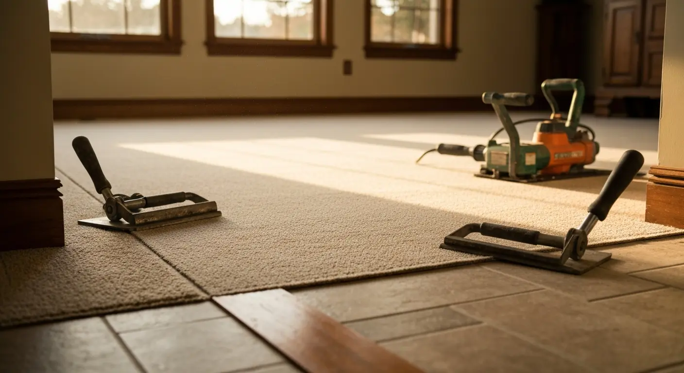 Carpet installation and stretching