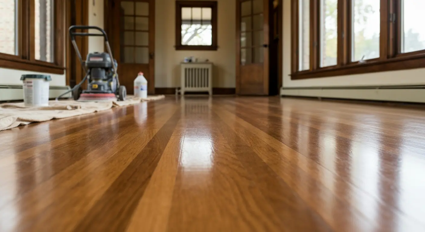 Hardwood flooring refinishing