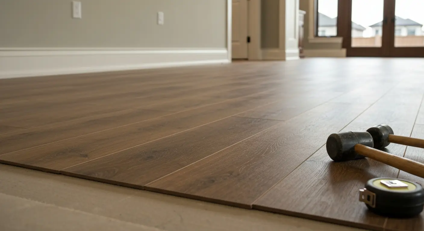 Luxury vinyl plank installation