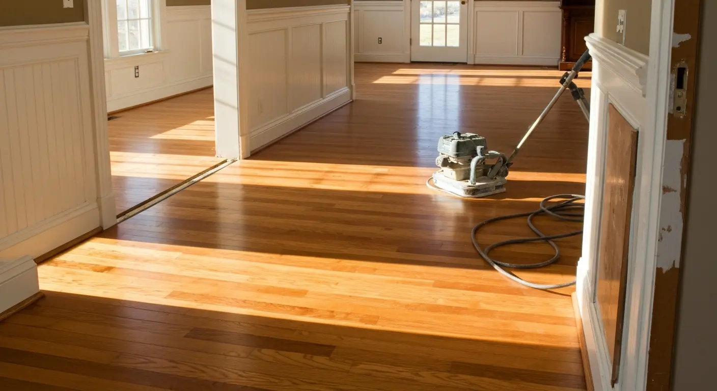 Hardwood floor installation