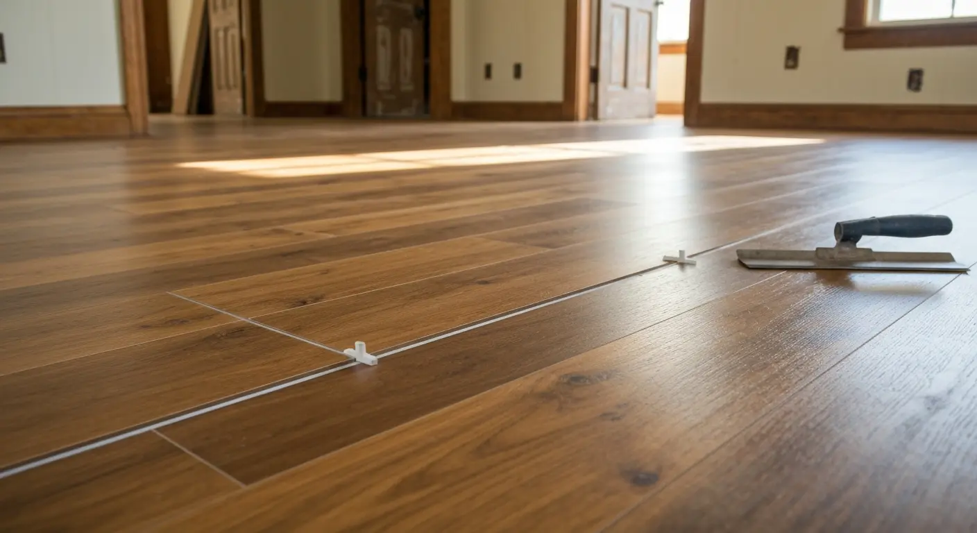 Luxury vinyl plank installation