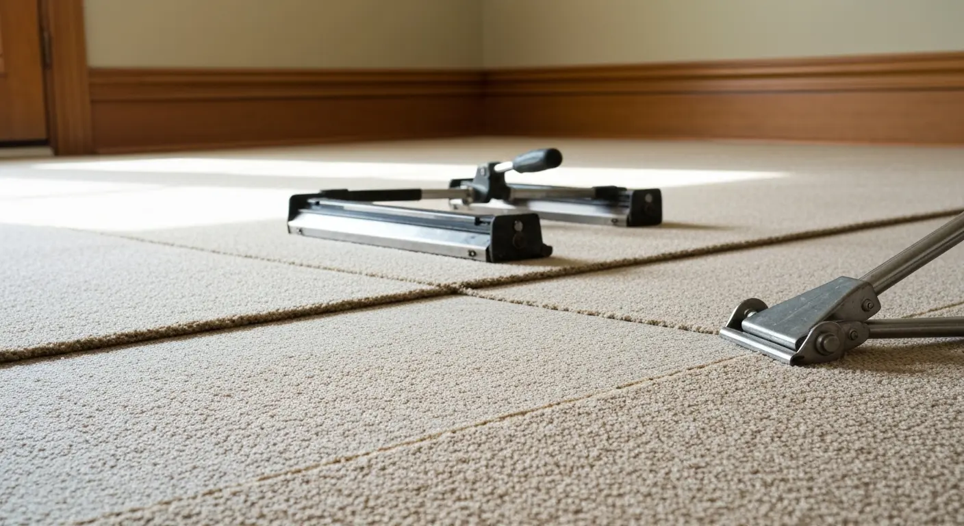 Carpet installation in Greenville home
