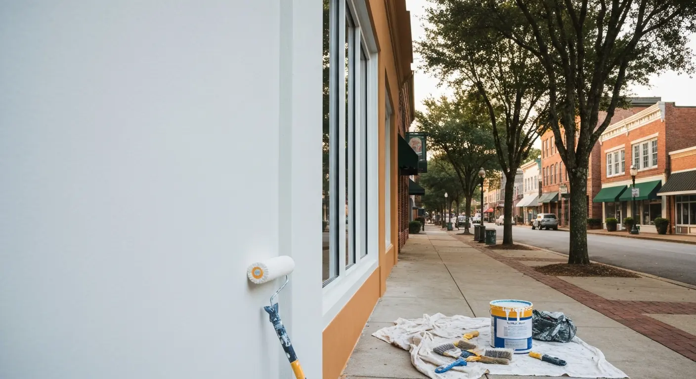 Commercial building painting
