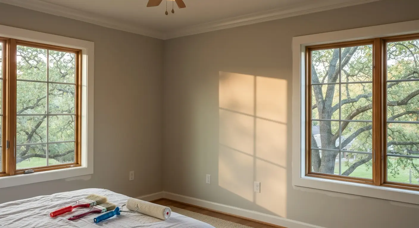 Interior bedroom painting in Greenville