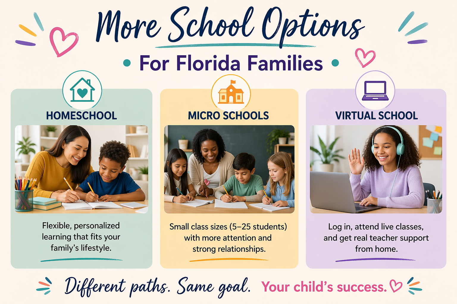 Options- Parents have options