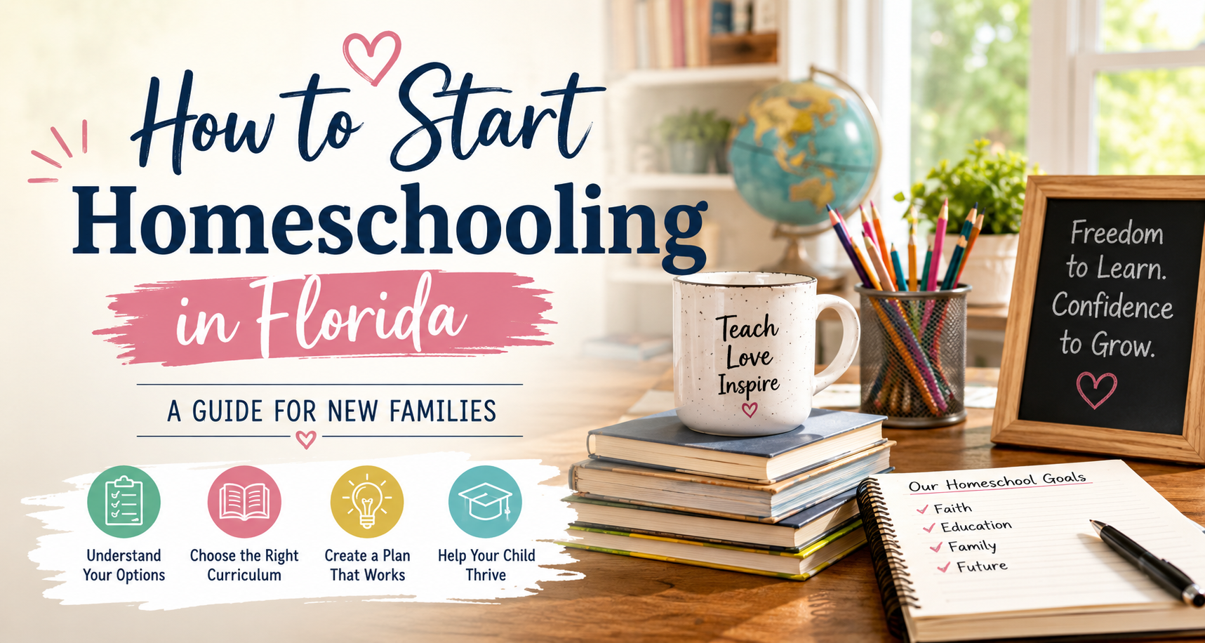 How to start homeschooling in Florida – homeschool planning guide with curriculum resources, learning materials, and support for Florida families.