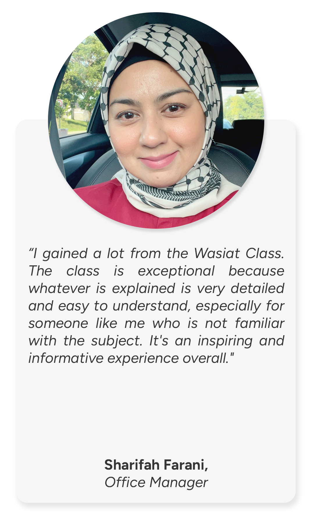Client testimonial 1