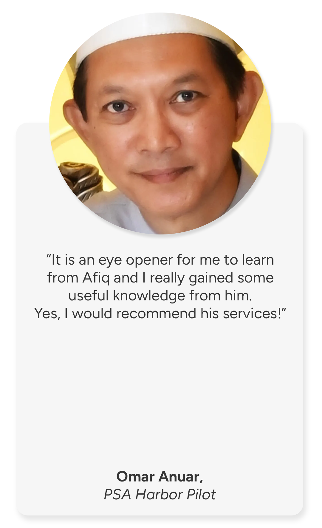 Client testimonial 5