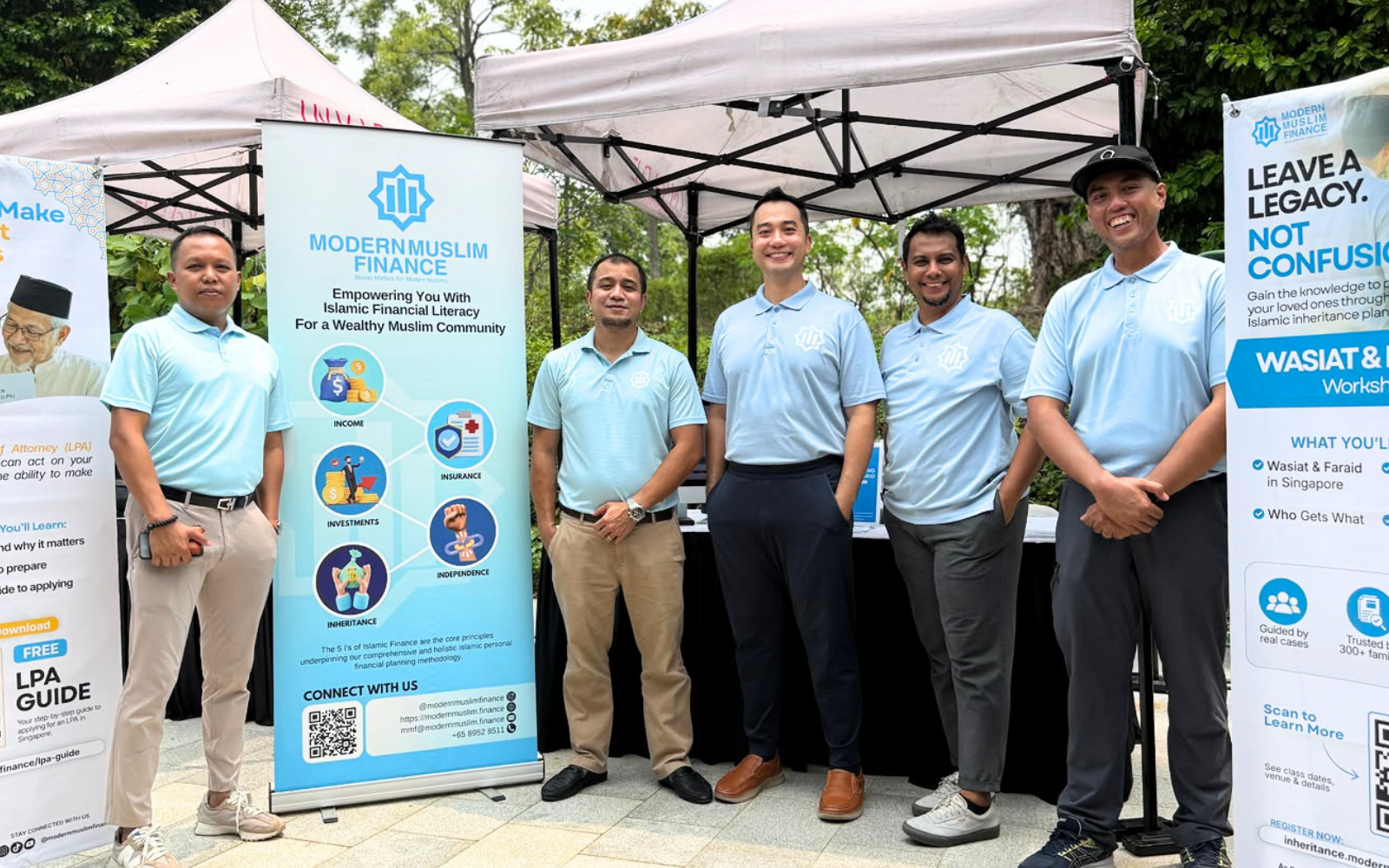 Modern Muslim Finance team at a community event