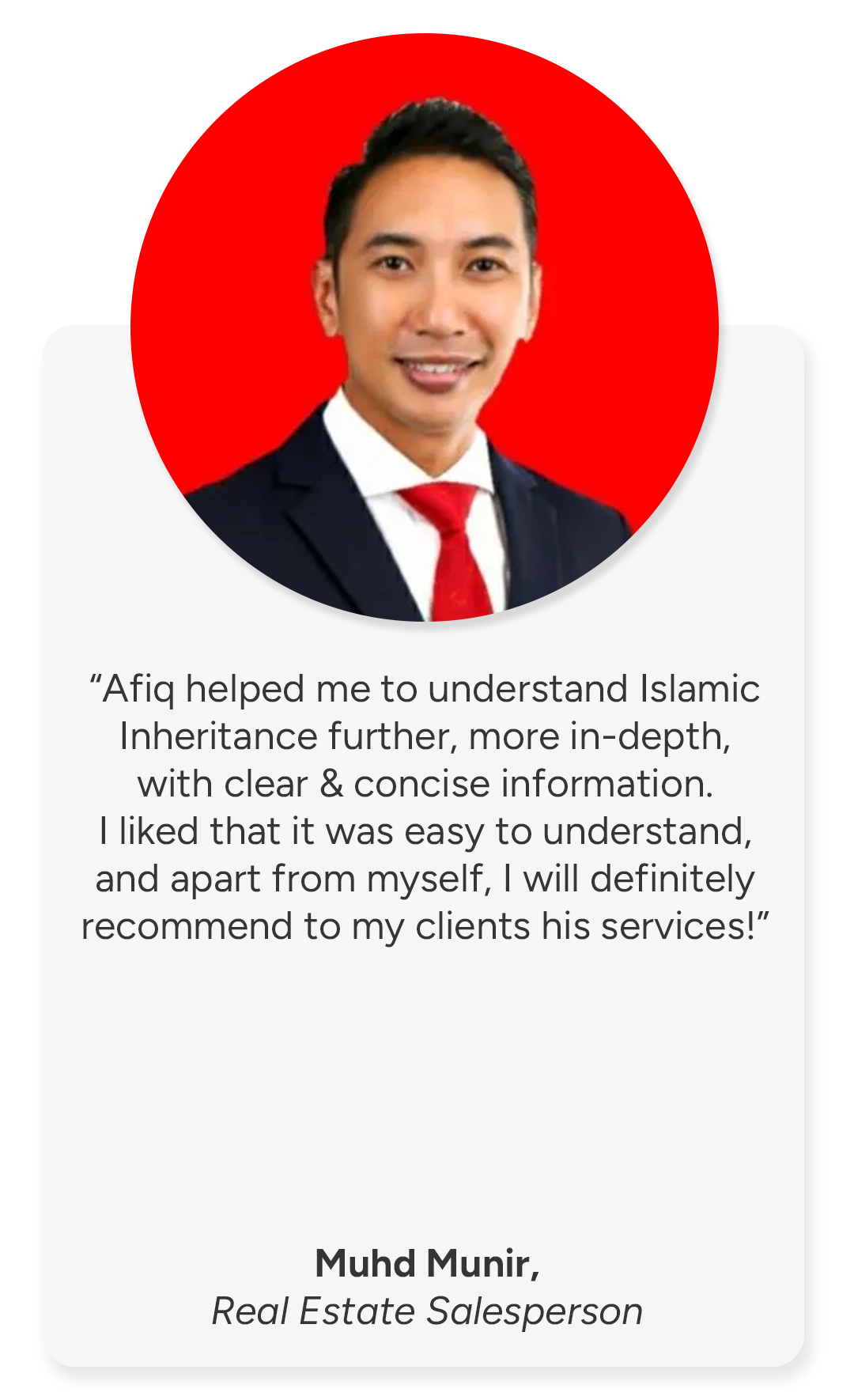 Client testimonial 7