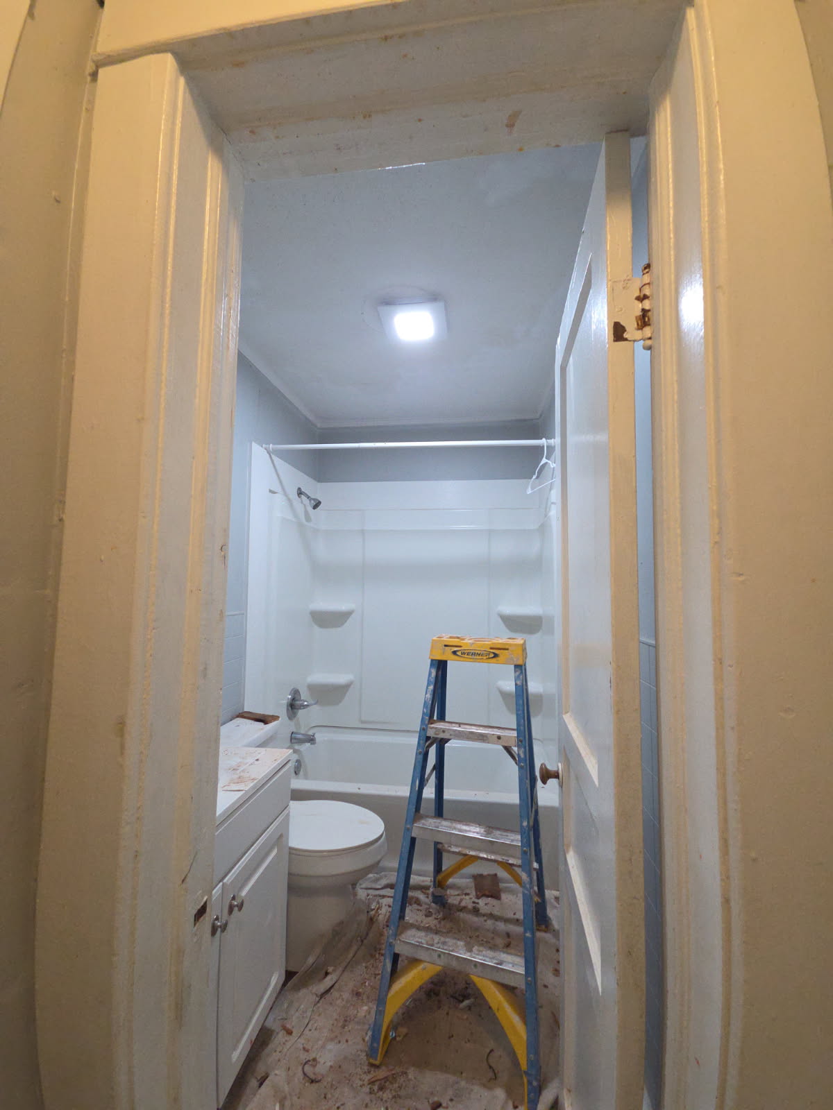 Custom shower and tile work — finished detail