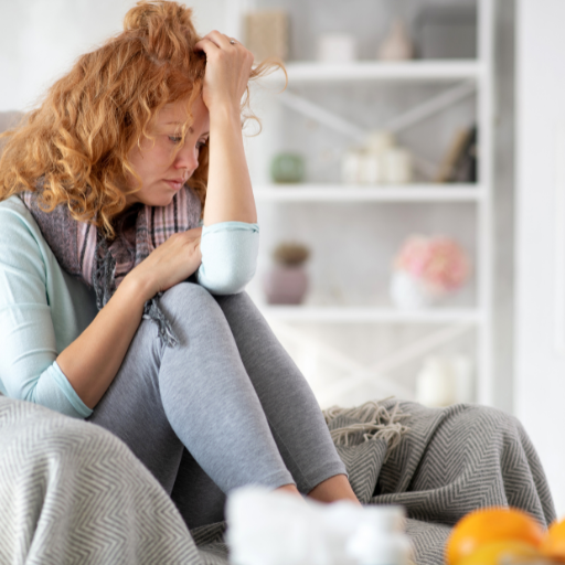 Person struggling with a personal health crisis