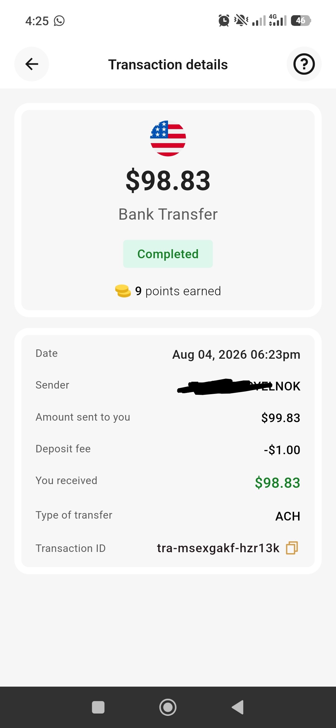 Payment proof from personal experience
