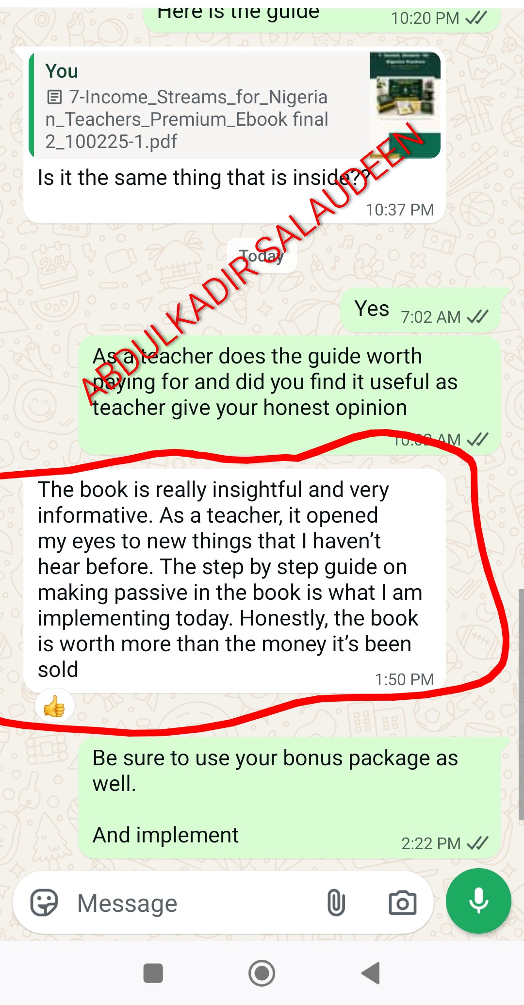 Teacher review of Think Beyond Your Current Job guide
