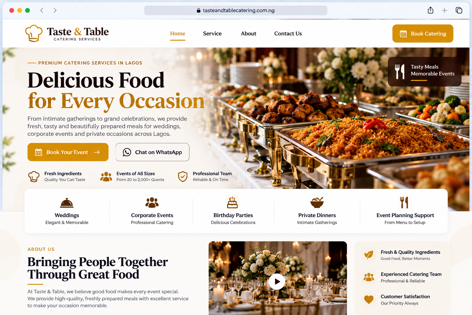 Consulting website design