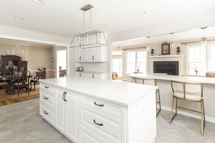 kitchen cabinet installation, open concept kitchen 
