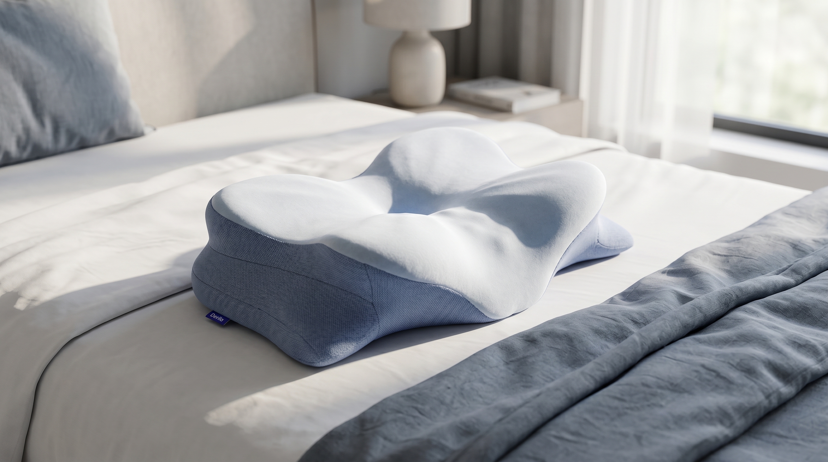 Derila memory foam ergonomic pillow