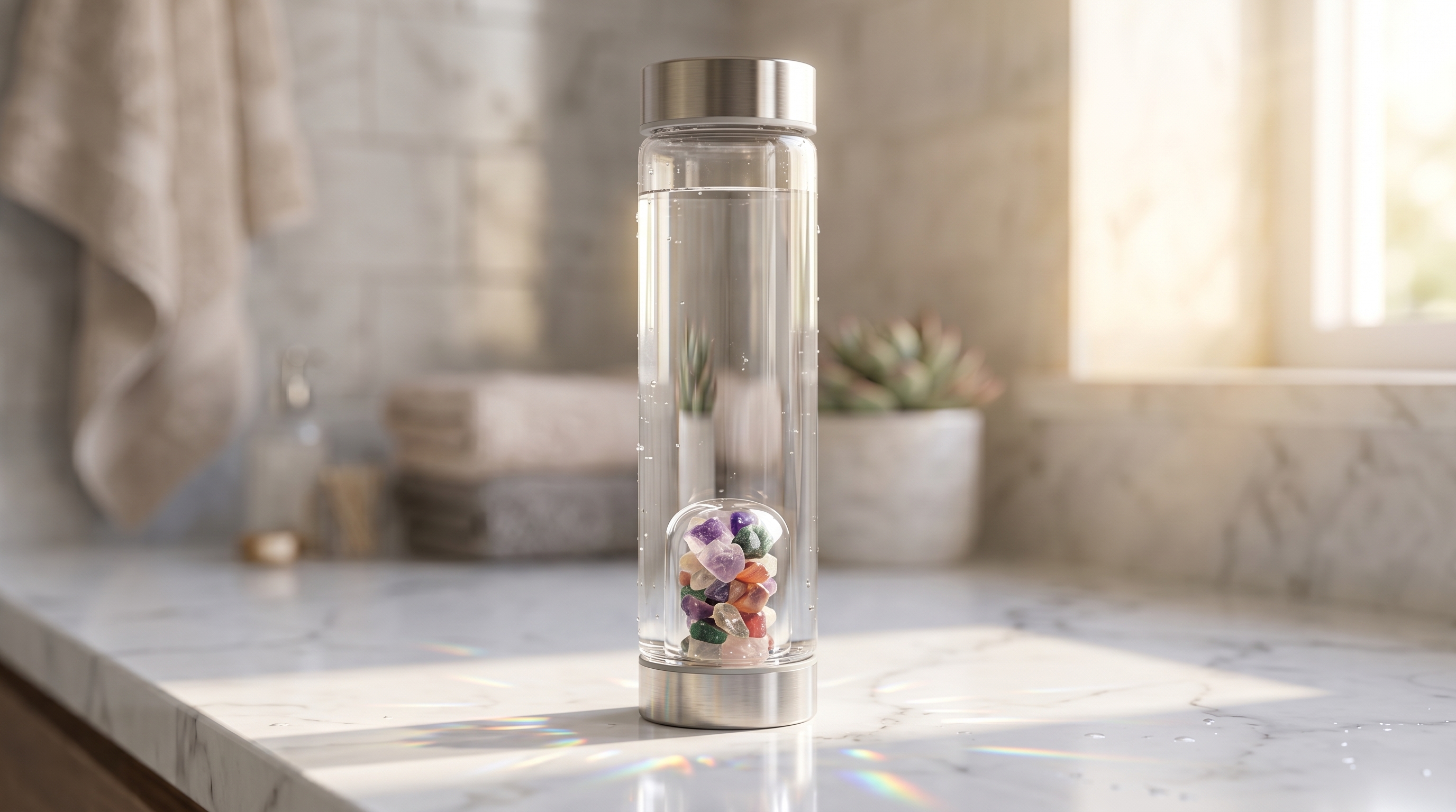 SLIMCRYSTAL water bottle