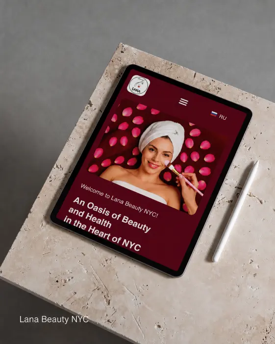 Lana Beauty NYC aesthetic salon website