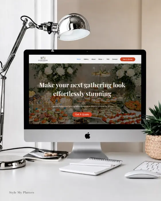 Style My Platters catering website