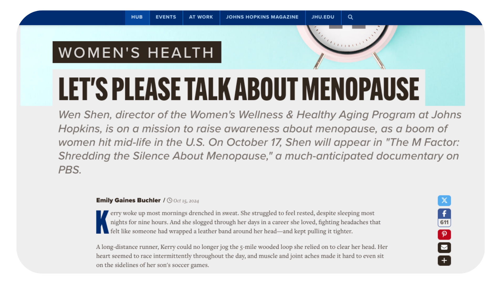 John Hopkins The M Factor Press