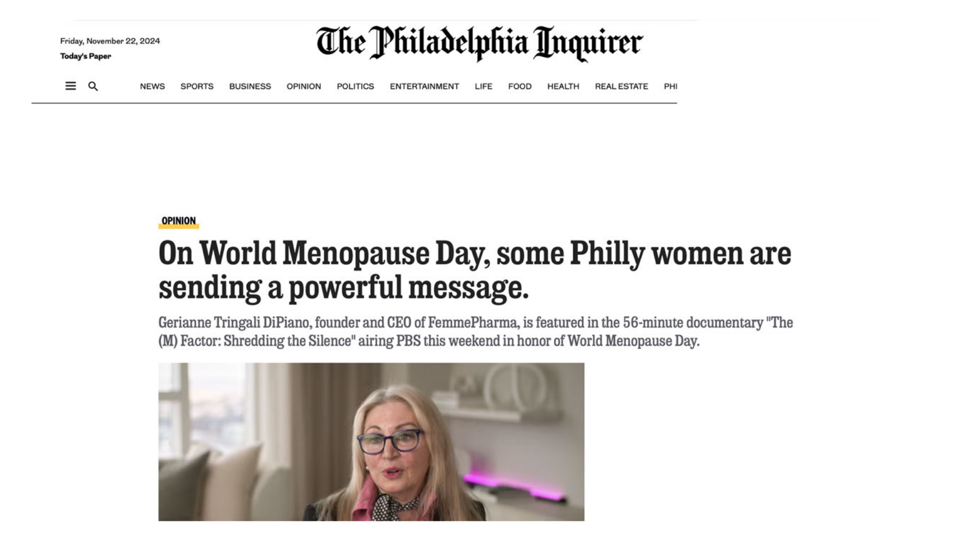 The Philadelphia Inquirer The M Factor Film Press