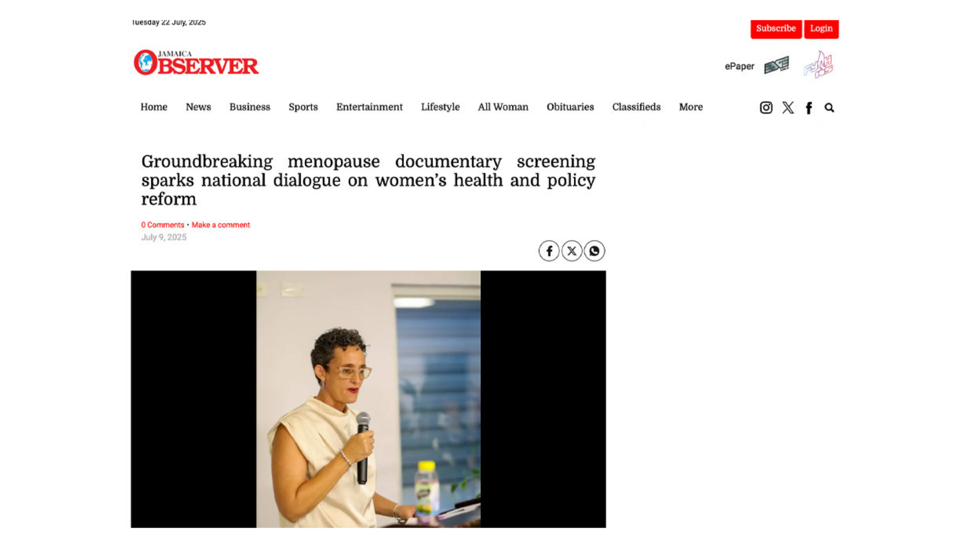 Jamaica Observer The M Factor Press