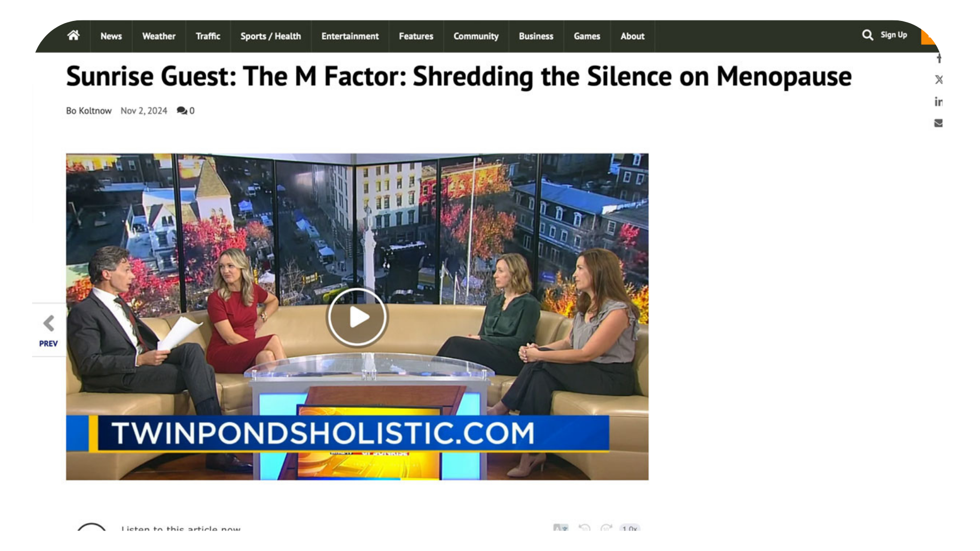 WFMZ The M Factor Film Press