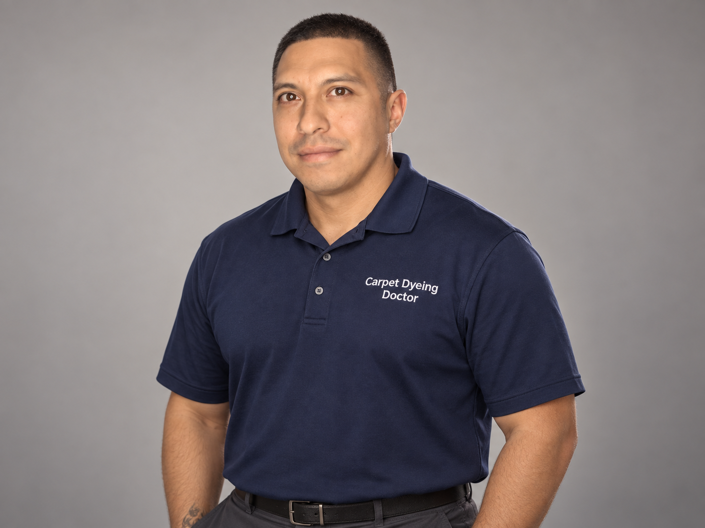 David Alvear, owner and lead technician at Carpet Dyeing Doctor