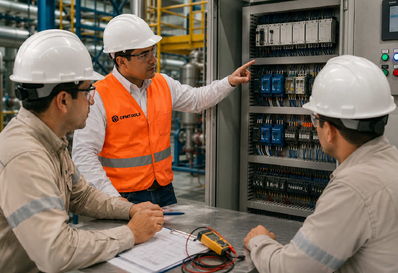 Prueba FAT, puesta en marcha, sala de control o capacitación